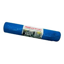 Мешки для мусора 200 л, с завязками, синие, в рулоне 5 шт., ПВД, 45 мкм, 1100х850 мм, Концепция Быта Vitalux, 604934 в Апатитах