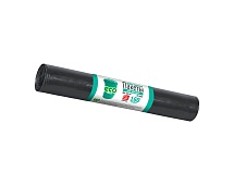 Мешки для мусора 160 л, черные, в рулоне 10 шт., ПВД, 25 мкм, 1100х800 мм, GRIFON, 101-031