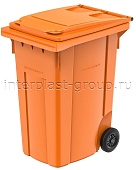 Мусорный контейнер 360 л оранжевый