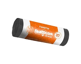 Мешки для мусора 20 л, черные, в рулоне 25 шт., ПНД, 6 мкм, 420х450 мм, SIBIRSKAYA, 101-001 S в Апатитах