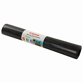 Мешки для мусора 240 л, черные, в рулоне 10 шт., ПВД 50 мкм, 1400х900 мм, LAIMA, 605337