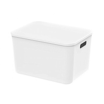 Ящик пластиковый вкладываемый белый 410х305х245 мм в Апатитах