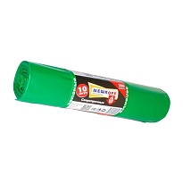 Мешки для мусора 300 л, зеленые, в рулоне 10 шт., ПВД 65 мкм, 1400х1000 мм, МЕШКОFF, 4922 в Апатитах