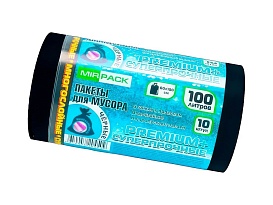 Мешки для мусора 100 л, черные, в рулоне 10 шт., ПВД, 70 мкм, 1000х600 мм, PREMIUM+, 1001076 в Апатитах Мешки для мусора 100 л, черные, в рулоне 10 шт., ПВД, 70 мкм, 1000х600 мм, PREMIUM+, 1001076 в Апатитах